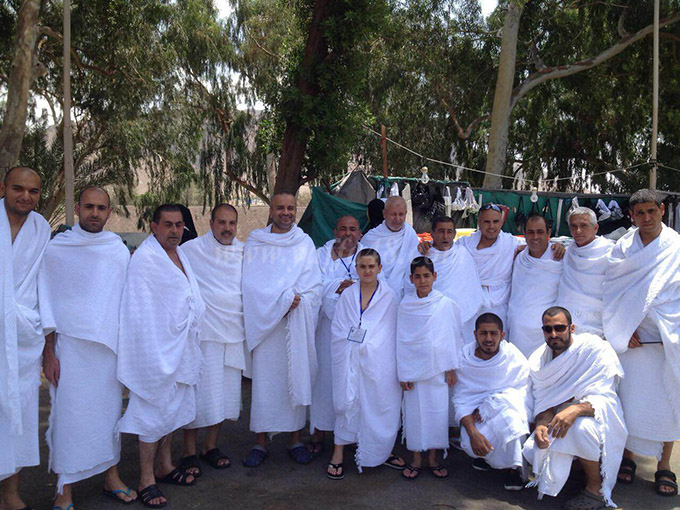  بالصور: الفوج الرابع من معتمري مدينة يافا يصلون إلى مكة المكرمة ويؤدون العمرة 